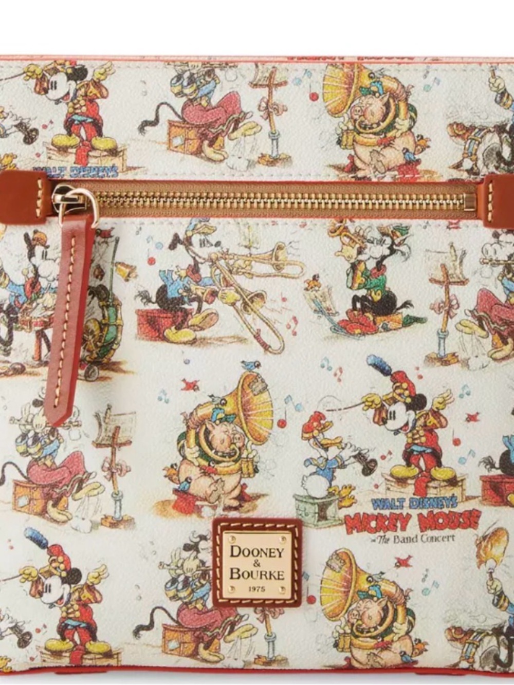 DISNEY MICKEY MOUSE BAND CONCERT DOONEY & BOURKE CROSSBODY BAG